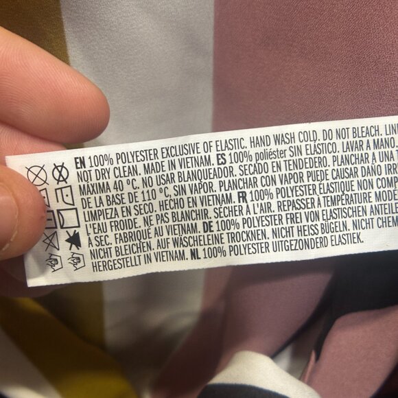 EUC Forever 21 Pink, Yellow, Black Blouse Cropped Size Small - Picture 10 of 14